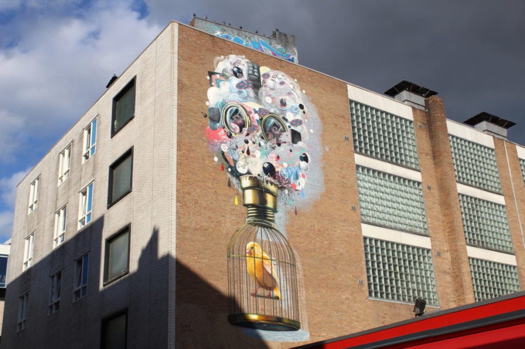 Streetart-Heerlen-Honigmannstraat-Vogelkooi