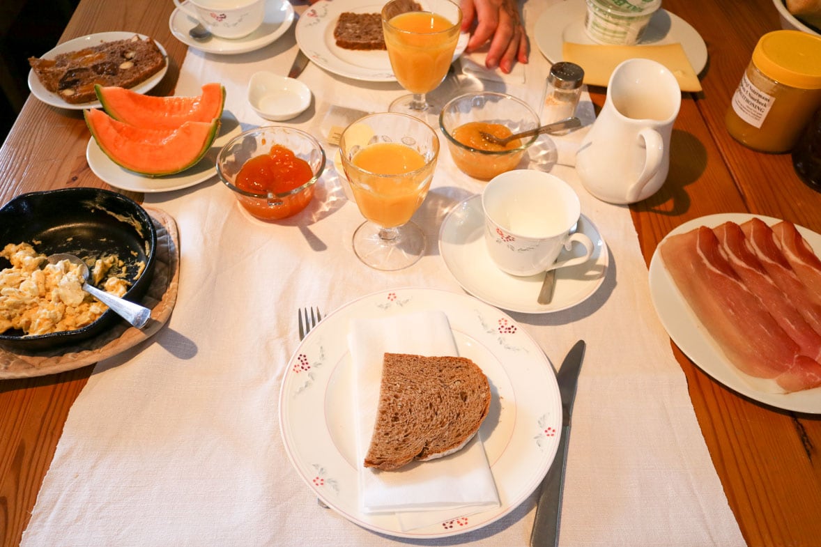 bedandbreakfast-ontbijt